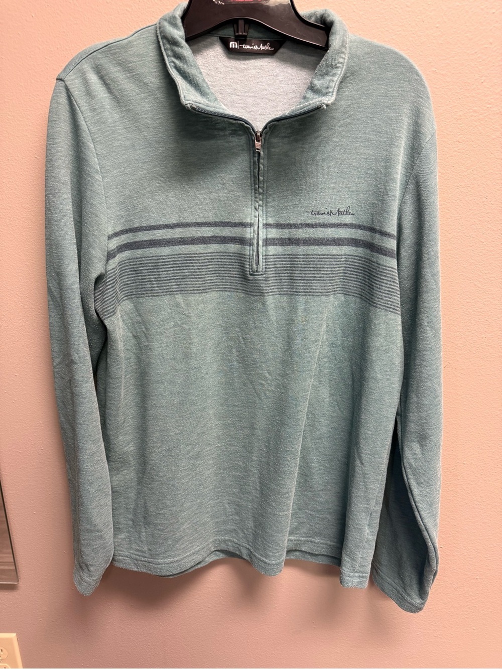 TravisMathew Half-Zip Pullover - Seafoam Green